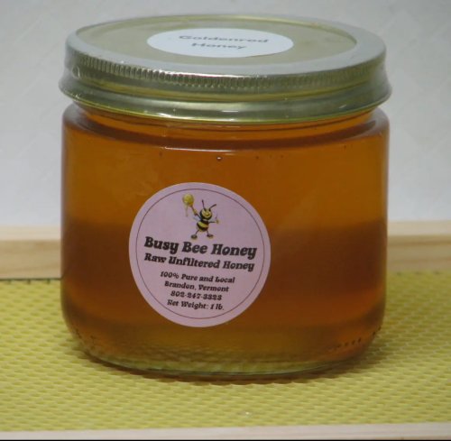 Raw Unfiltered Honey - Goldenrod Season - Brandon, VT